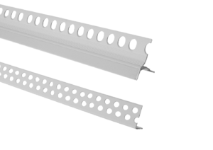 Punched plastic corner protection with drip tray