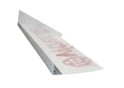 Plastic corner protection with mesh